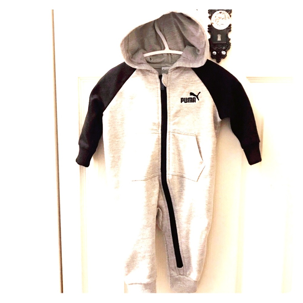 Infant PUMA Onesie Zip-Up Hoodie